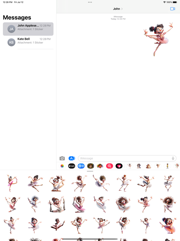 Screenshot #4 pour Goofy Ballet Stickers