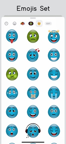 Emojis Set for iMessage iPhone screenshot