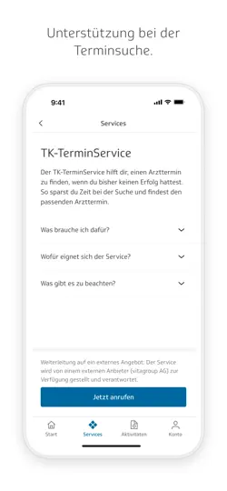 Screenshot von TK-Doc auf dem iPhone 6