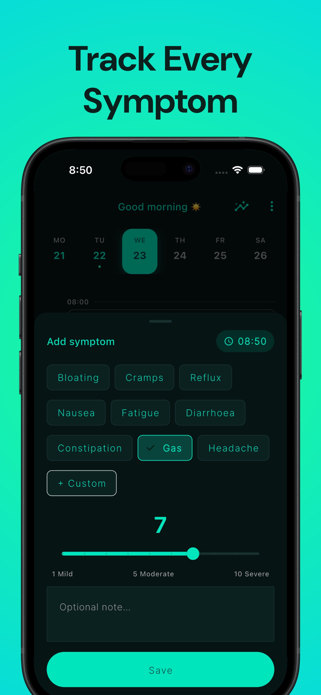Screenshot 3 of IBS & FODMAP Tracker :Fodia