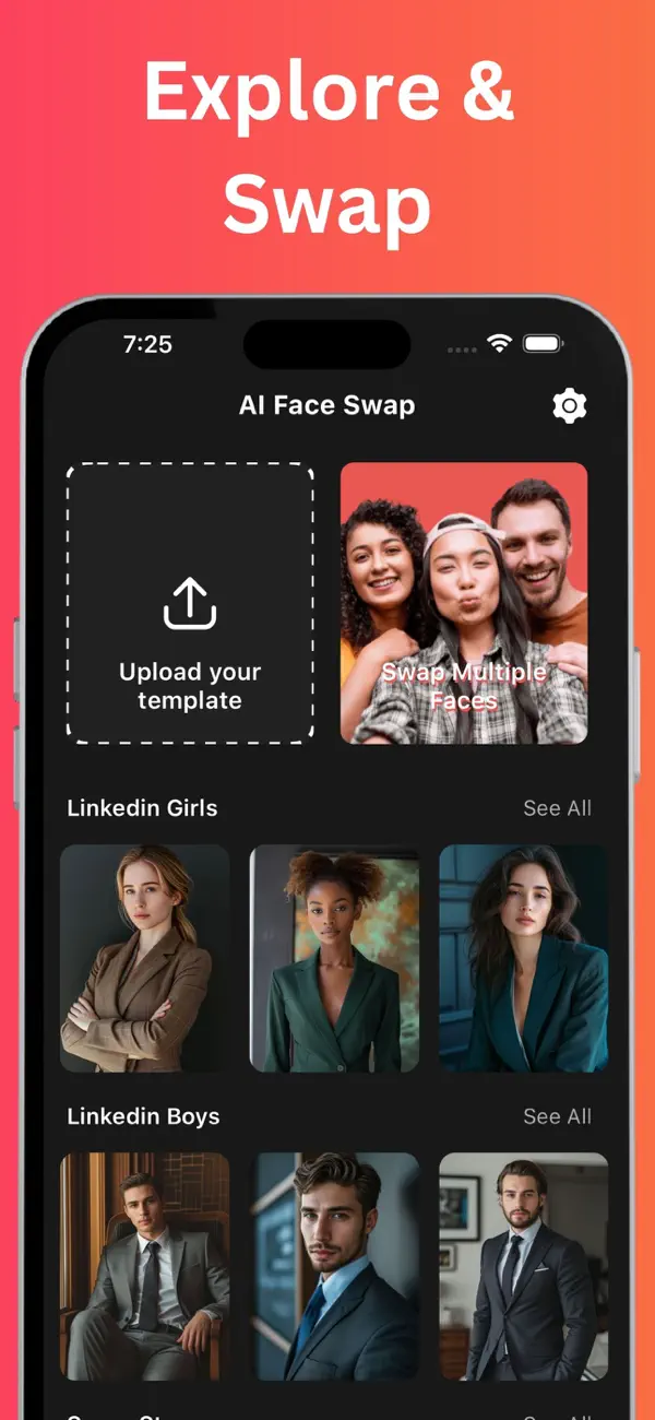 Screenshot #1 pour AI Morph Lab- Face Swap Reface