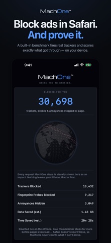 MachOne: Ad & Tracker Blocker Screenshot 1 of 5