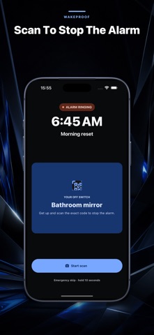 WakeProof: QR Alarm Clock screenshot