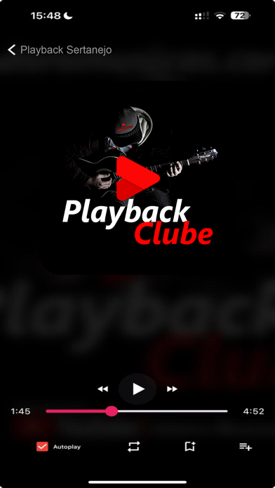 Playback Clube Screenshot