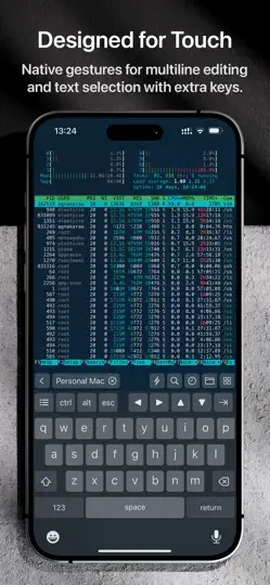 Captura de pantalla de Termix: SSH Client & Terminal en iPhone 2