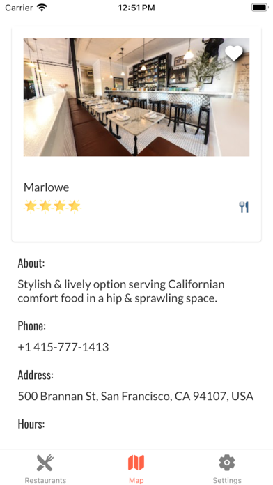 Restaurant Menu Explorer Screenshot