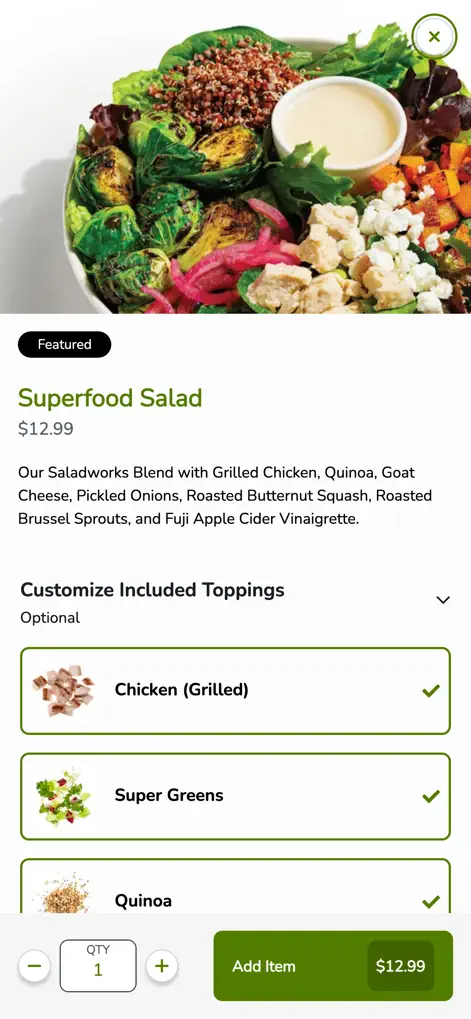 Saladworks - Food & Drink App | MWM