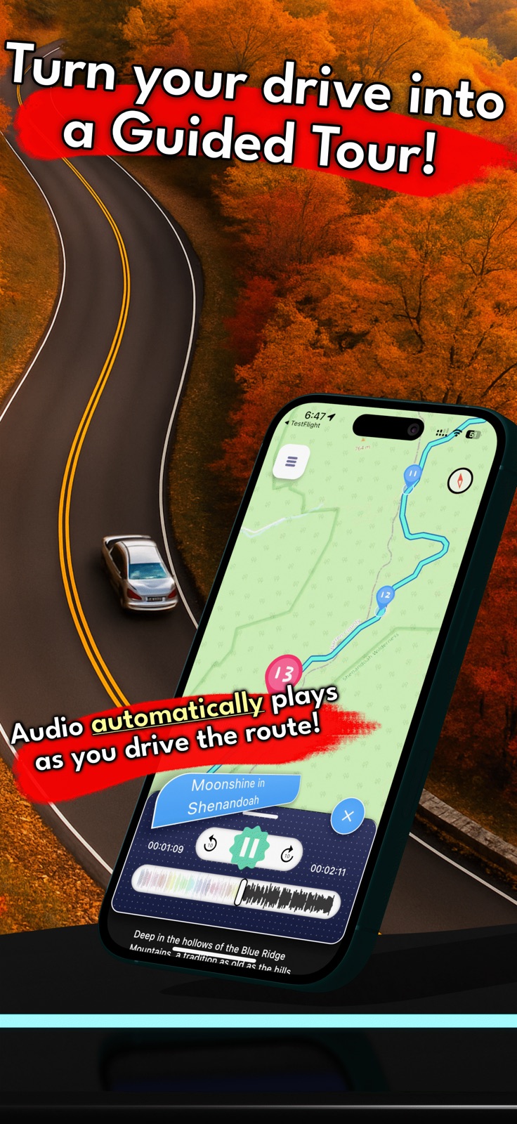Shenandoah Audio Tour Guide iphone screenshot 1
