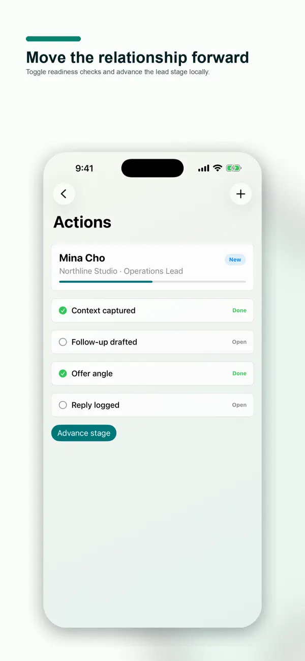 Screenshot #3 pour Business Card Follow-Up Studio