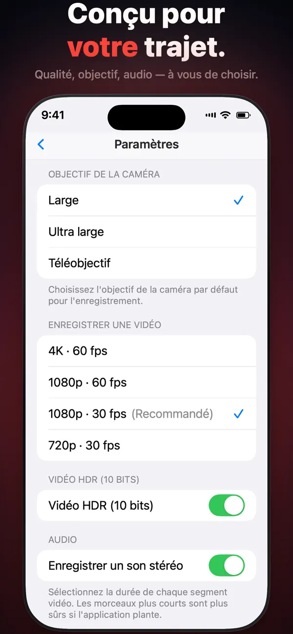 Screenshot #3 pour DashCam Voiture: 4K HDR