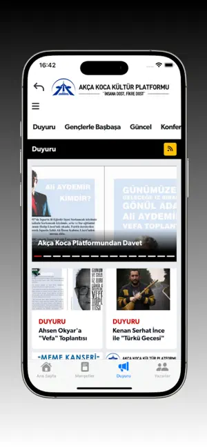 Akça Koca Kültür Platformu iPhone screenshot 3