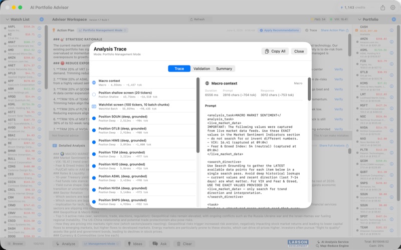 AIPortfolioAdvisor screenshot