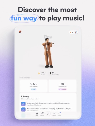 Tonic Music iPad screenshot