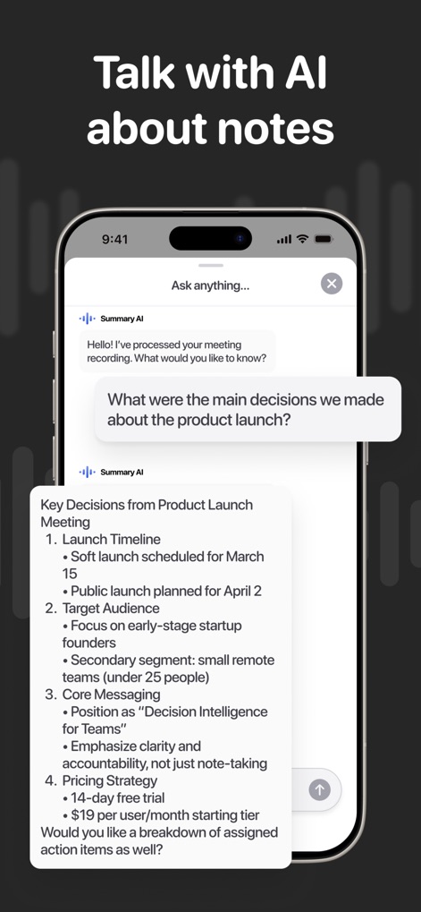 Nota. Voice Notes & Meetings - Business App | MWM
