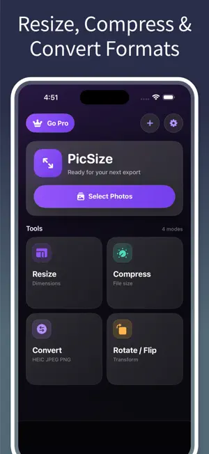 PicSize: Image & Photo Resizer screenshot 1