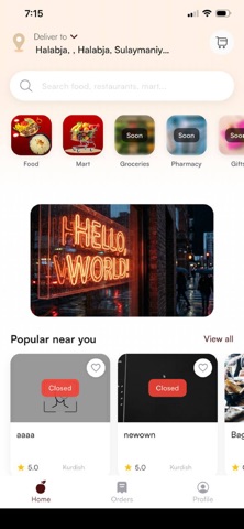 Lone: Food, grocery & more screenshot