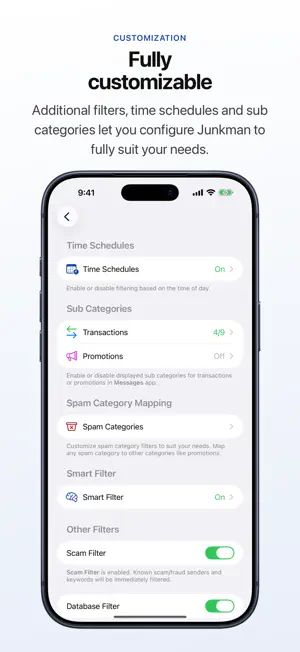 Junkman: AI Spam SMS Blocker screenshot 3