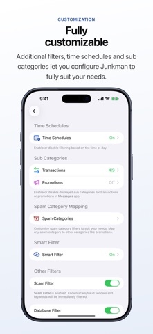 Junkman: AI Spam SMS Blocker screenshot