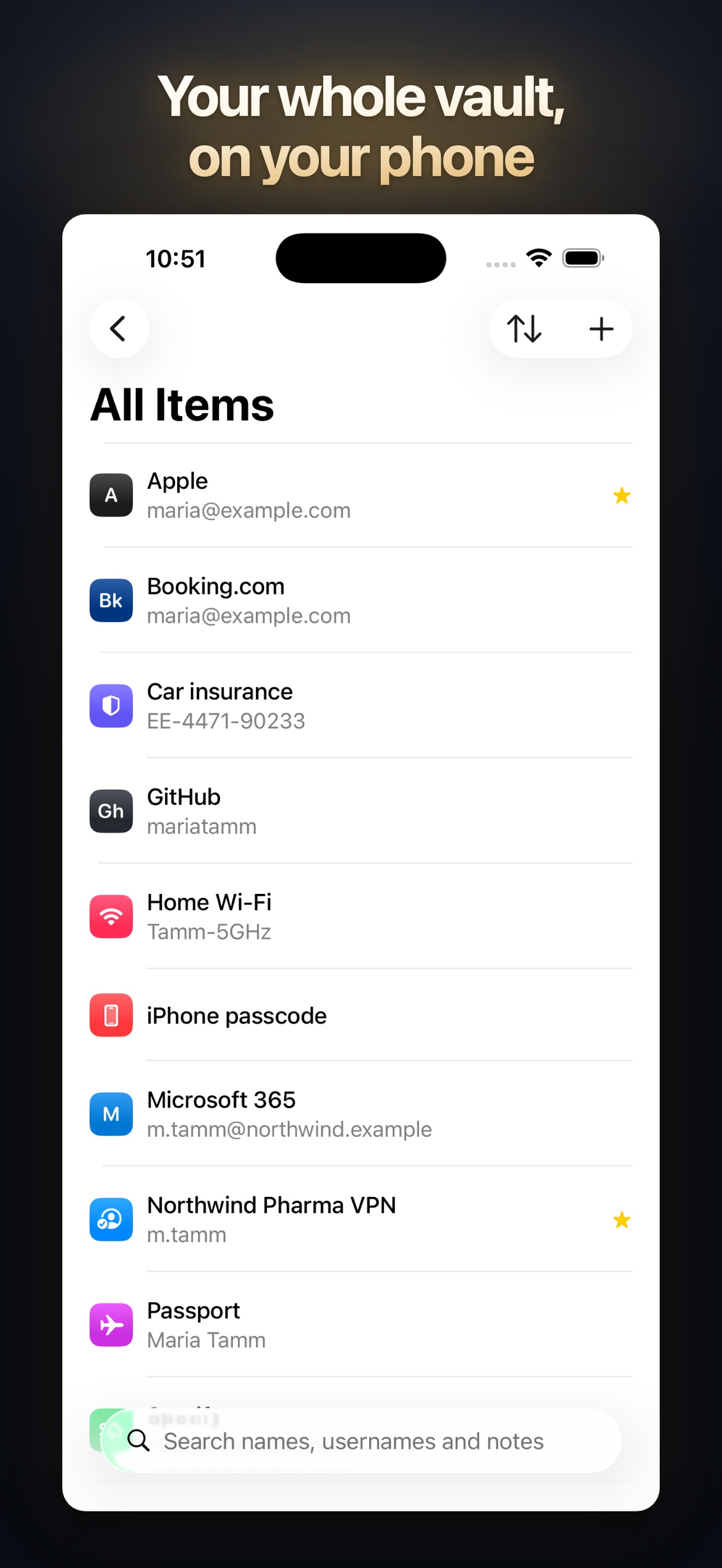 Screenshot 1 of Hoidur - Password Manager