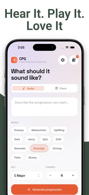 Chord Progression Generator □ screenshot 2