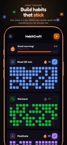 HabitCraft: Habit-Tracker iPhone screenshot