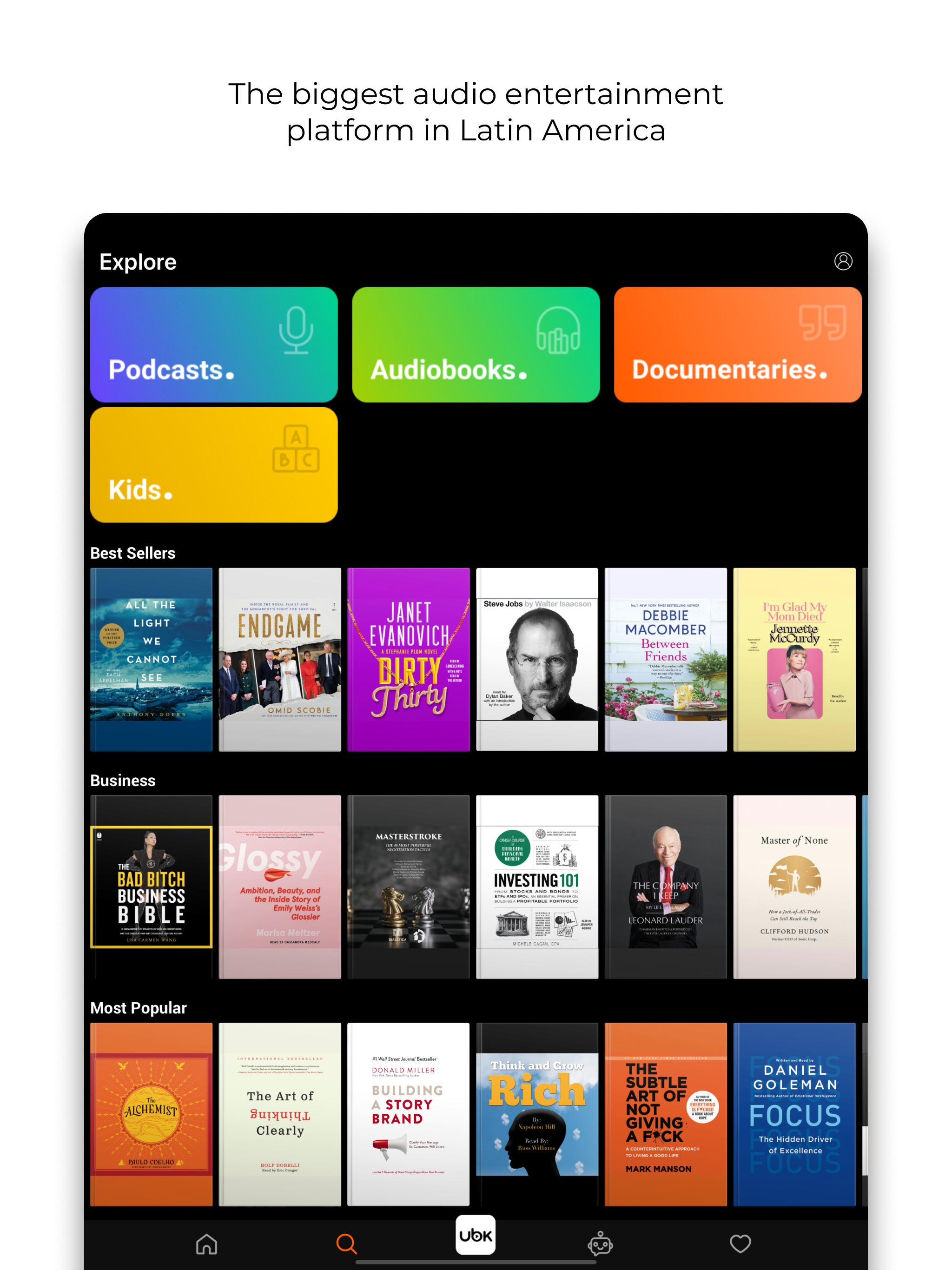 Ubook: Audiobooks