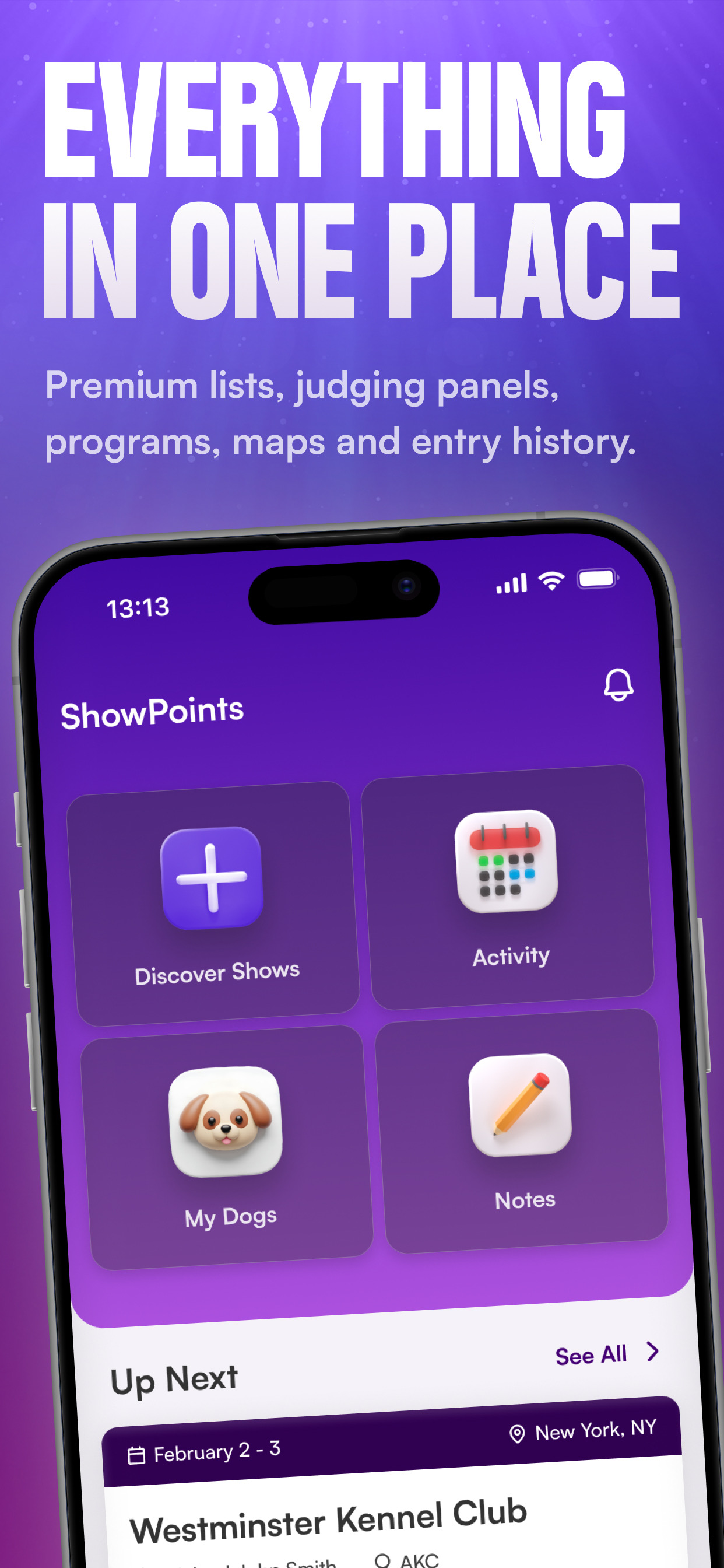 ShowPoints | Dog Show Planner
