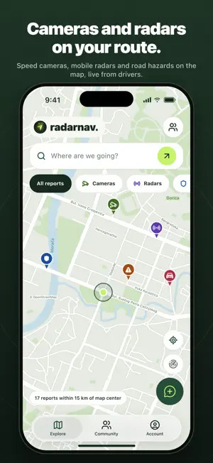 RadarNav: Safe Driving Alerts screenshot 1