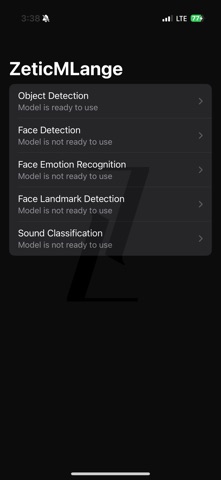 ZeticApp screenshot