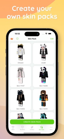 Skins for Minecraft: SkinVault iPhone screenshot