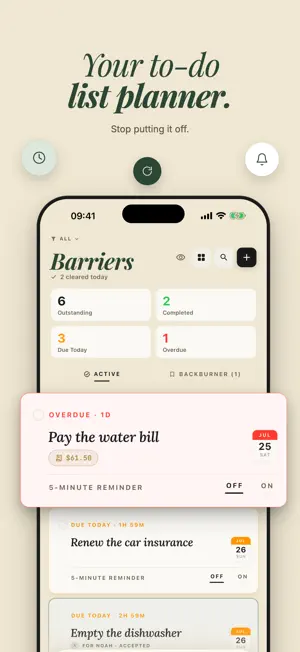 Barriers: Task & Money Planner screenshot 1