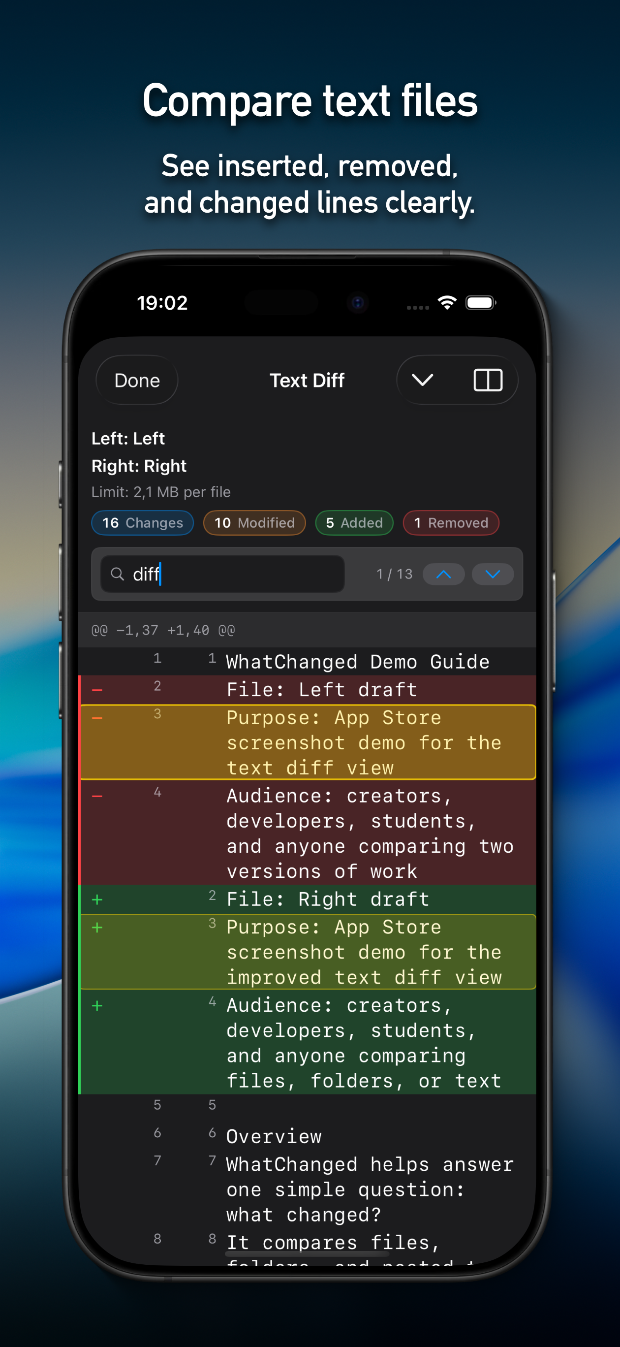 WhatChanged – Folder Compare screenshot 4
