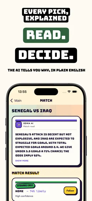 Odika AI: Football Predictions screenshot 2