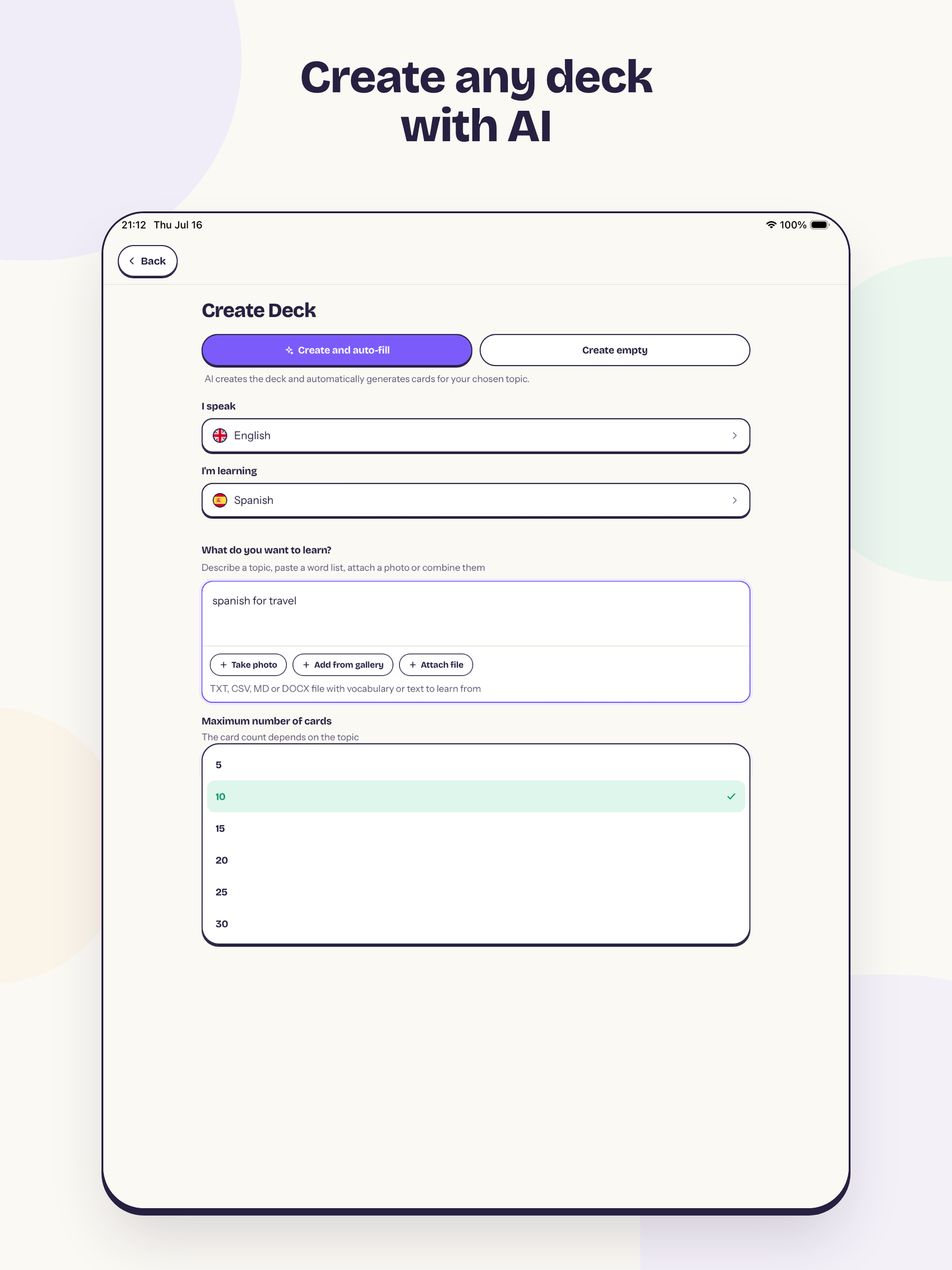 Vocards: Vocabulary Flashcards screenshot 13