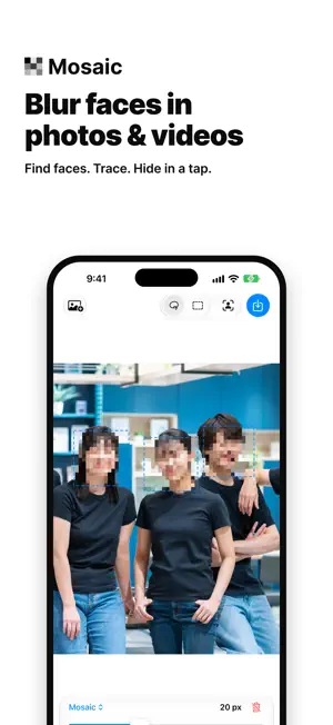 Mosaic - Blur Faces & Photos screenshot 1