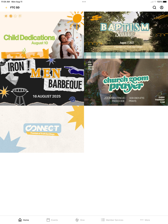 Fountain of Truth San Diego iPad screenshot 1 - Education app