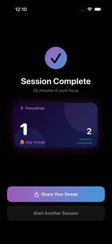 FocusDrop: 25 Min Timer screenshot