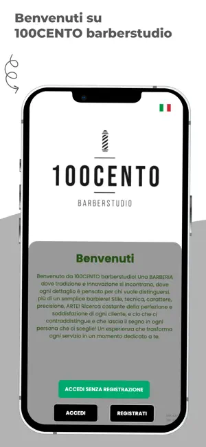 100CENTO barberstudio screenshot 1