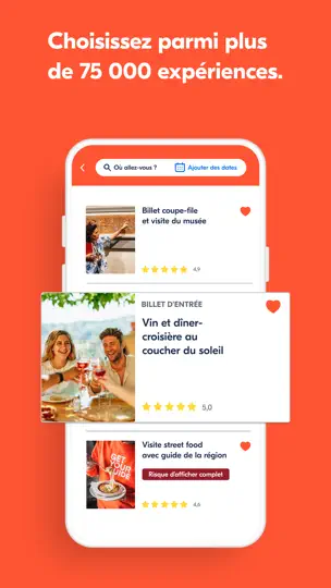 Capture d'écran de GetYourGuide : Tours & Billets sur iPhone 5