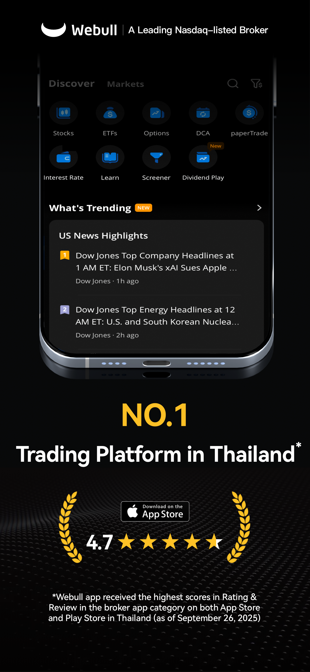 Webull - ลงทุนและเทรด