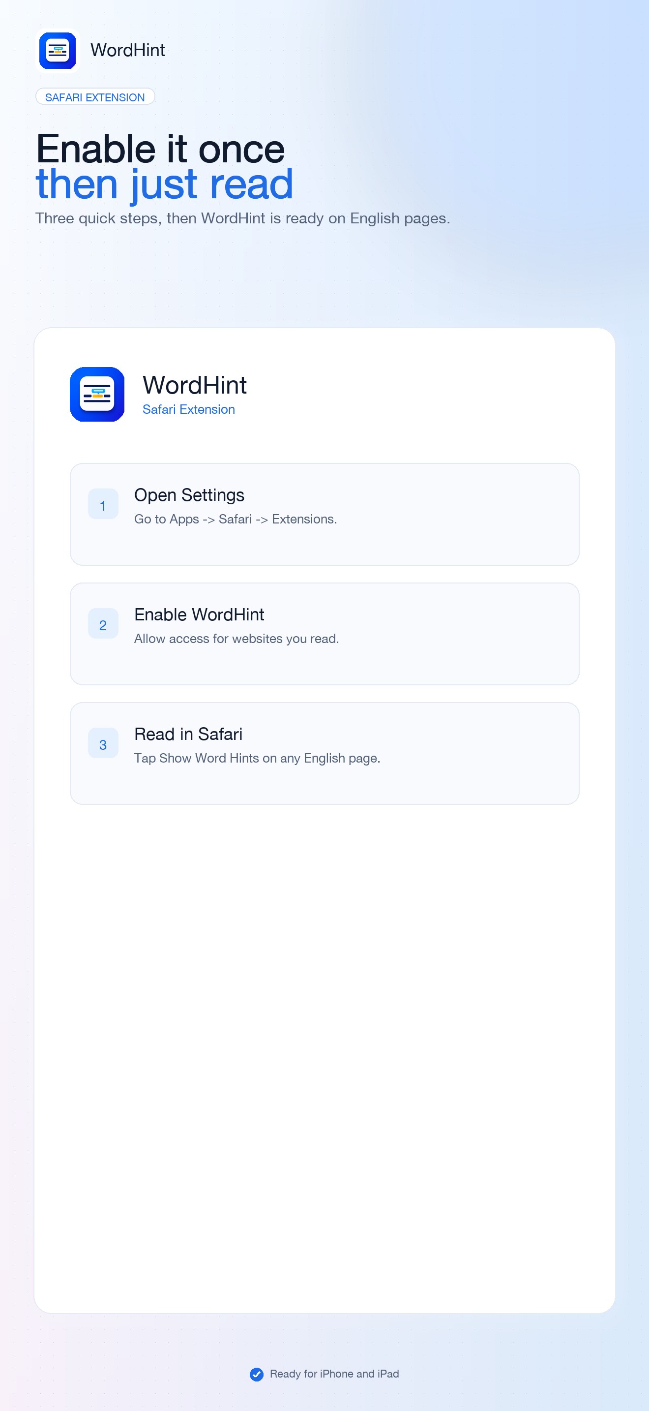 WordHint for Safari screenshot 5
