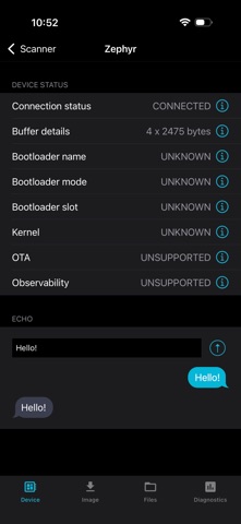 nRF Connect Device Manager Screenshot 2 of 4