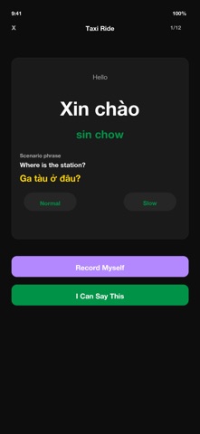 SpeakEasy Vietnamese iPhone screenshot