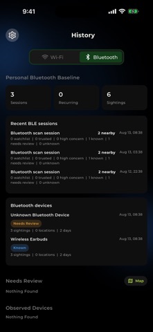 Dot: Network & Tracker Scanner iPhone screenshot