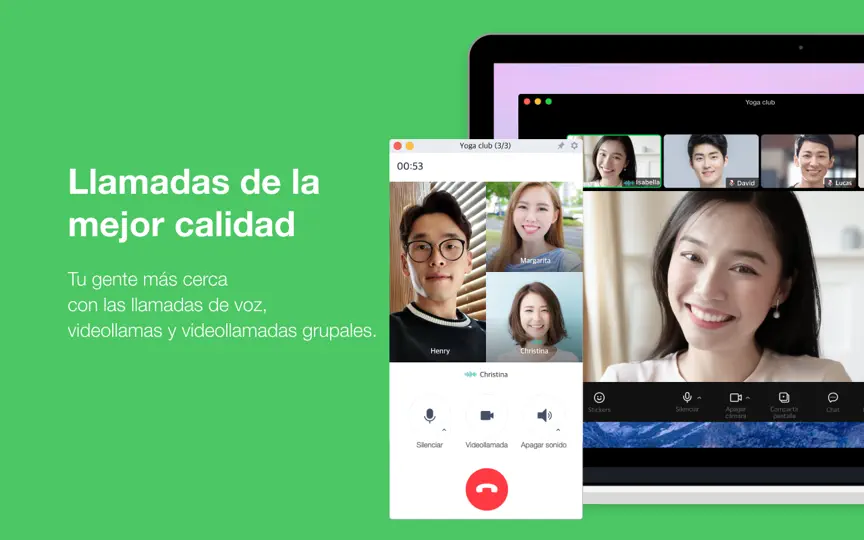 Captura de pantalla de LINE en iPhone 3