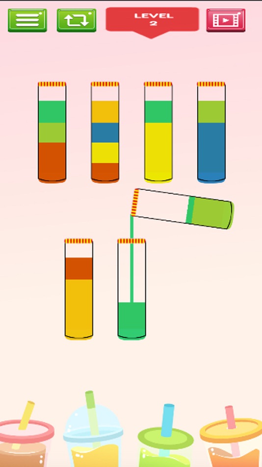 #2. Soda Sort: Water Color Puzzle (iOS) 由: Khalid Jarhder