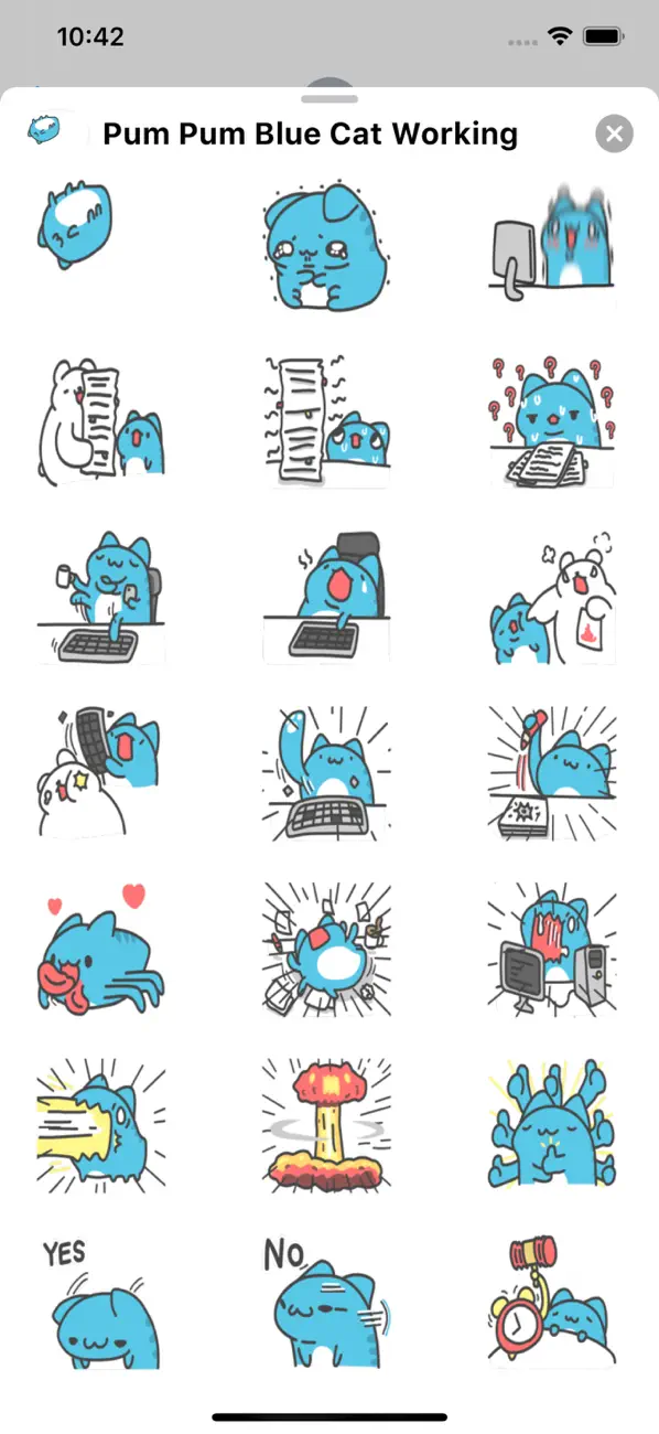 Screenshot #3 pour Pum Pum Blue Cat Working