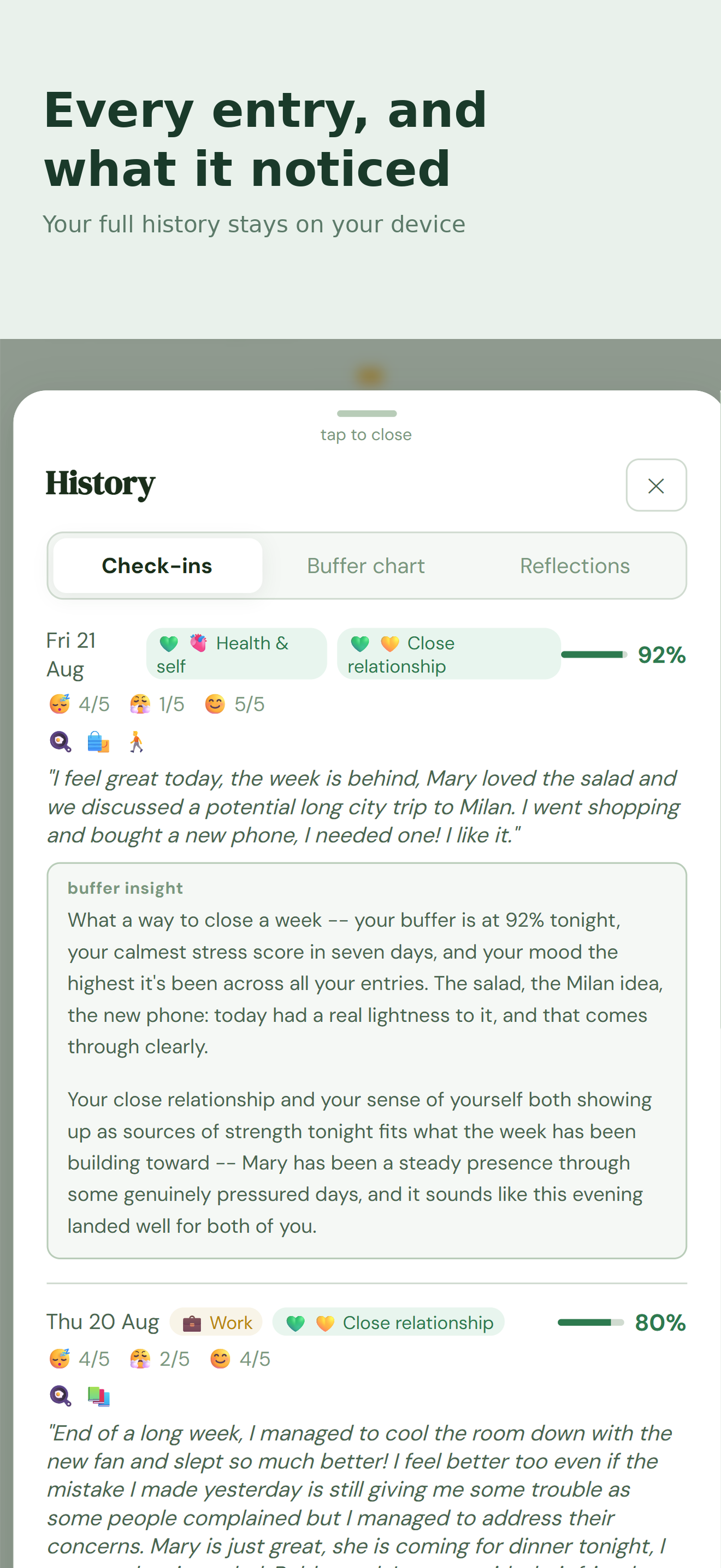 Amicacciu: Resilience Journal screenshot 7