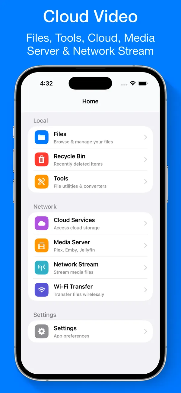Screenshot #1 pour Cloud Video Player for Clouds
