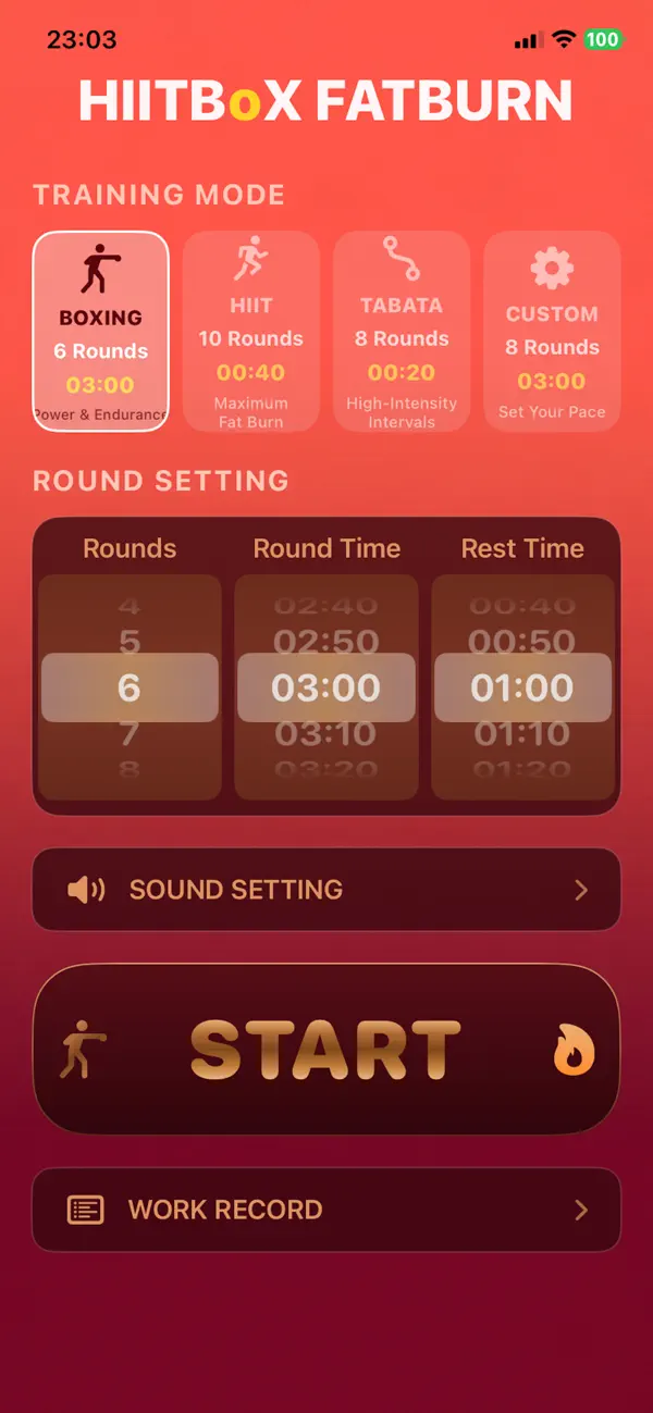 Screenshot #1 pour HIITBox Fatburn